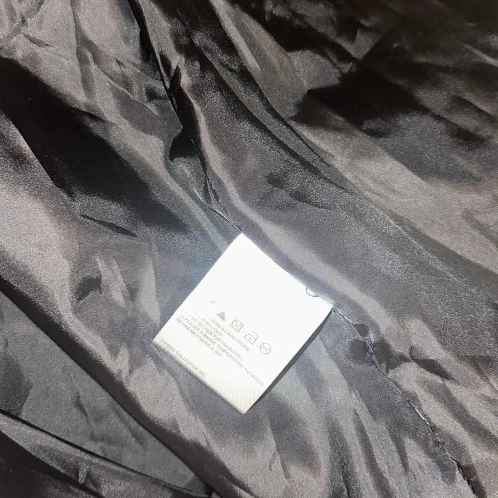 NVLT Vegan Leather Latte Women's Cream Belted Jacket New With Tags $189 MSRP L - Picture 8 of 8